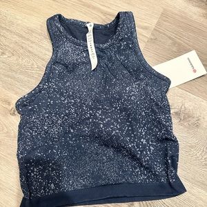 Lululemon crop tank with built in bra